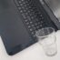 portátil con líquido derramado cerca del teclado